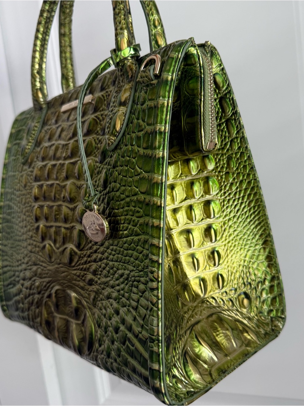 Brahmin Small Caroline Cacti Green Melbourne Leather - Picture 6 of 11